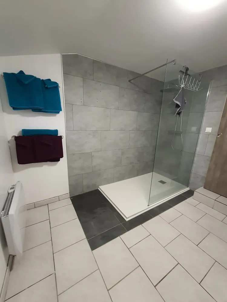 Grande douche ouverte