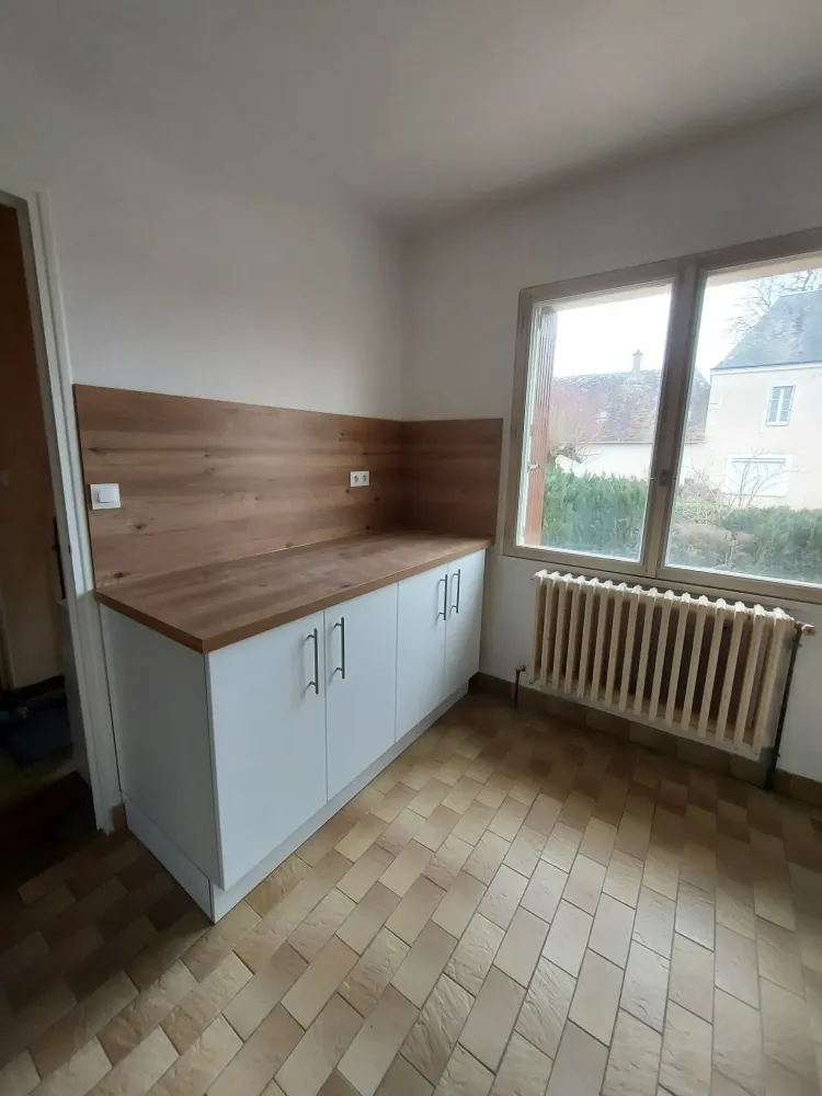 Meuble de cuisine et plan de travail
